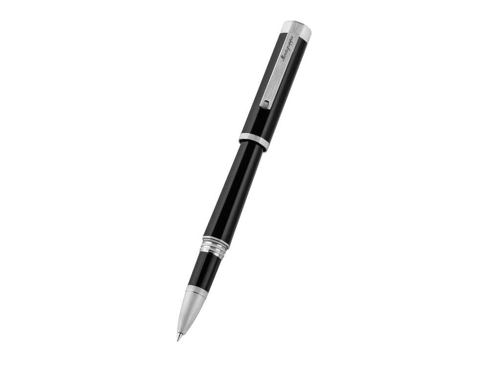 Montegrappa Otto Roller, Acryl-Edelharz, Schwarz, Palladium Akzenten, ISZ8IRIP