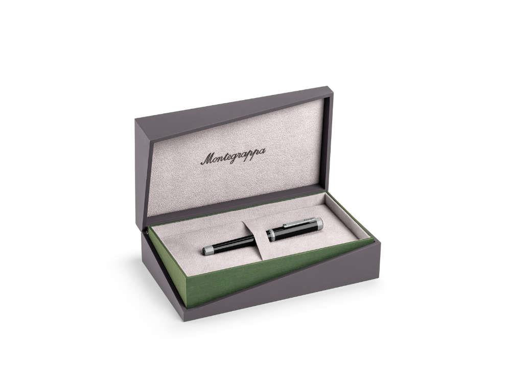 Montegrappa Otto Roller, Acryl-Edelharz, Schwarz, Palladium Akzenten, ISZ8IRIP