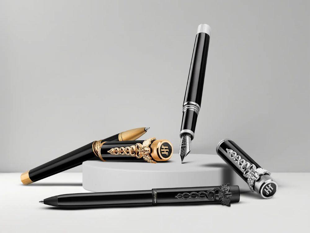 Montegrappa Zero Caduceus Palladium Füllfederhalter, 4k Gold, ISZEC-4P