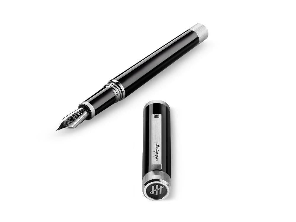 Montegrappa Zero Zodiac Caduceus Palladium Füllfederhalter Stahlfeder