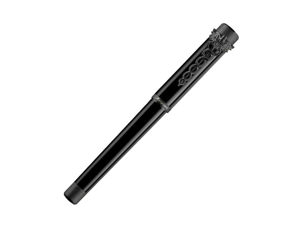 Montegrappa Zero Caduceus Ultra Black Roller, Schwarz, ISZECRIC