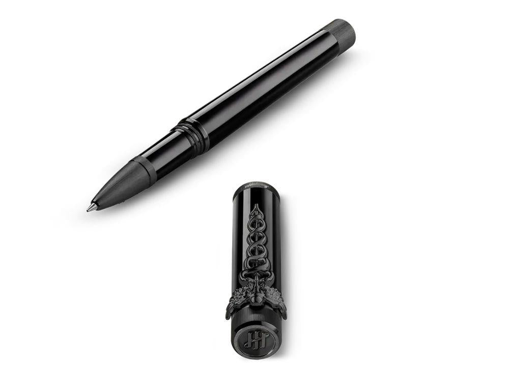 Montegrappa Zero Caduceus Ultra Black Roller, Schwarz, ISZECRIC
