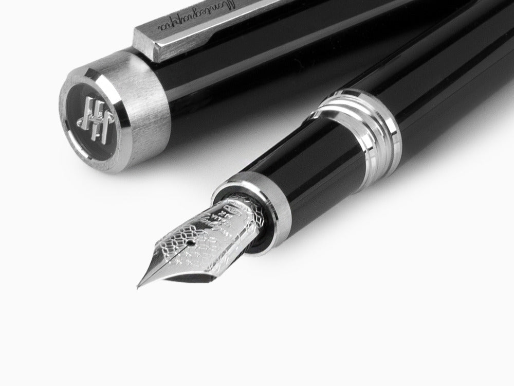 Montegrappa Zero Füllfederhalter, Palladium IP, 14K Gold, ISZEI-4P