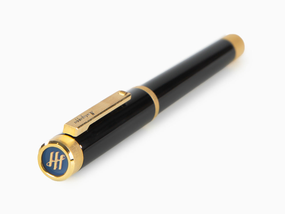 Montegrappa Zero Füllfederhalter, Schwarzes Edelharz, Gelbgold, ISZEI-4Y