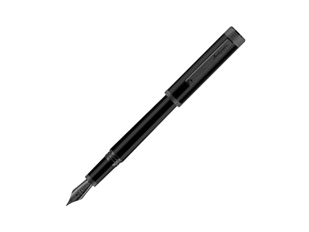 Montegrappa Zero Füllfeder, Schwarzes Edelharz, Ultra Black, ISZEI-IC