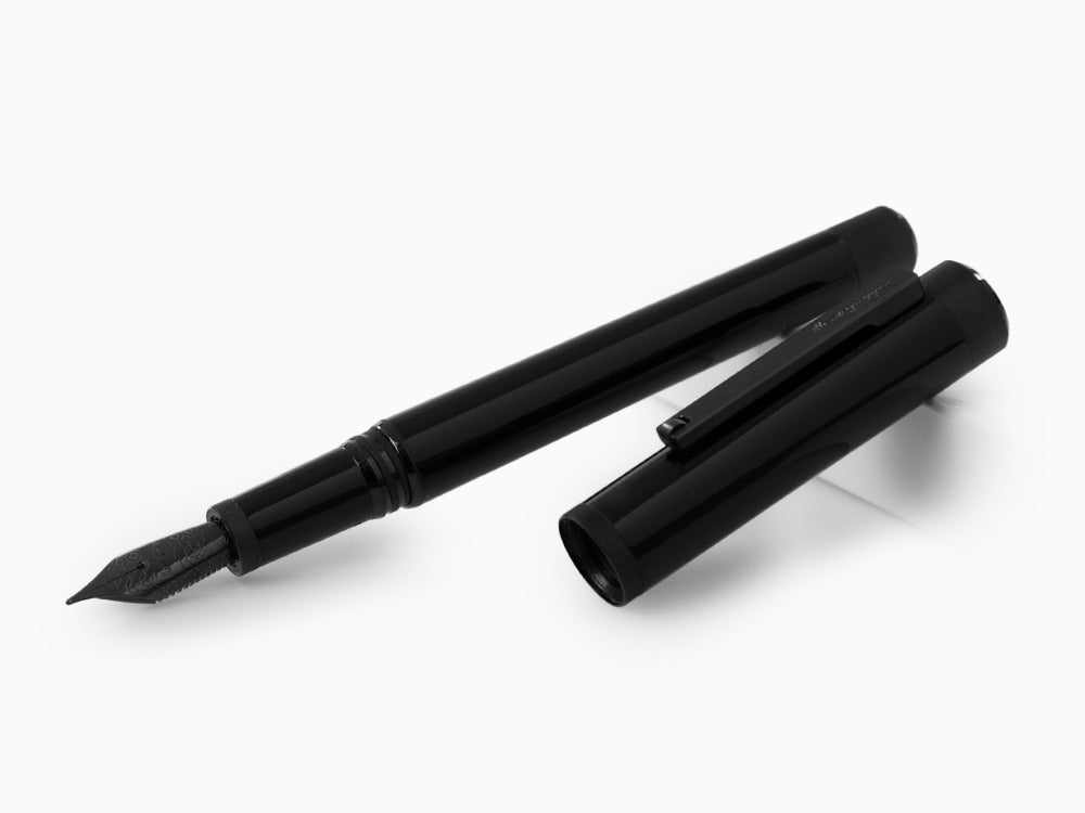 Montegrappa Zero Füllfeder, Schwarzes Edelharz, Ultra Black, ISZEI-IC