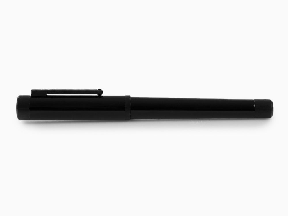 Montegrappa Zero Füllfeder, Schwarzes Edelharz, Ultra Black, ISZEI-IC