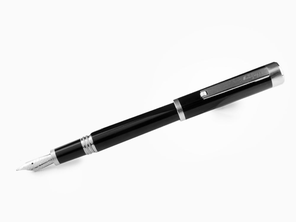 Montegrappa Zero Füllfederhalter, Edelharz, Palladium IP, ISZEI-IP