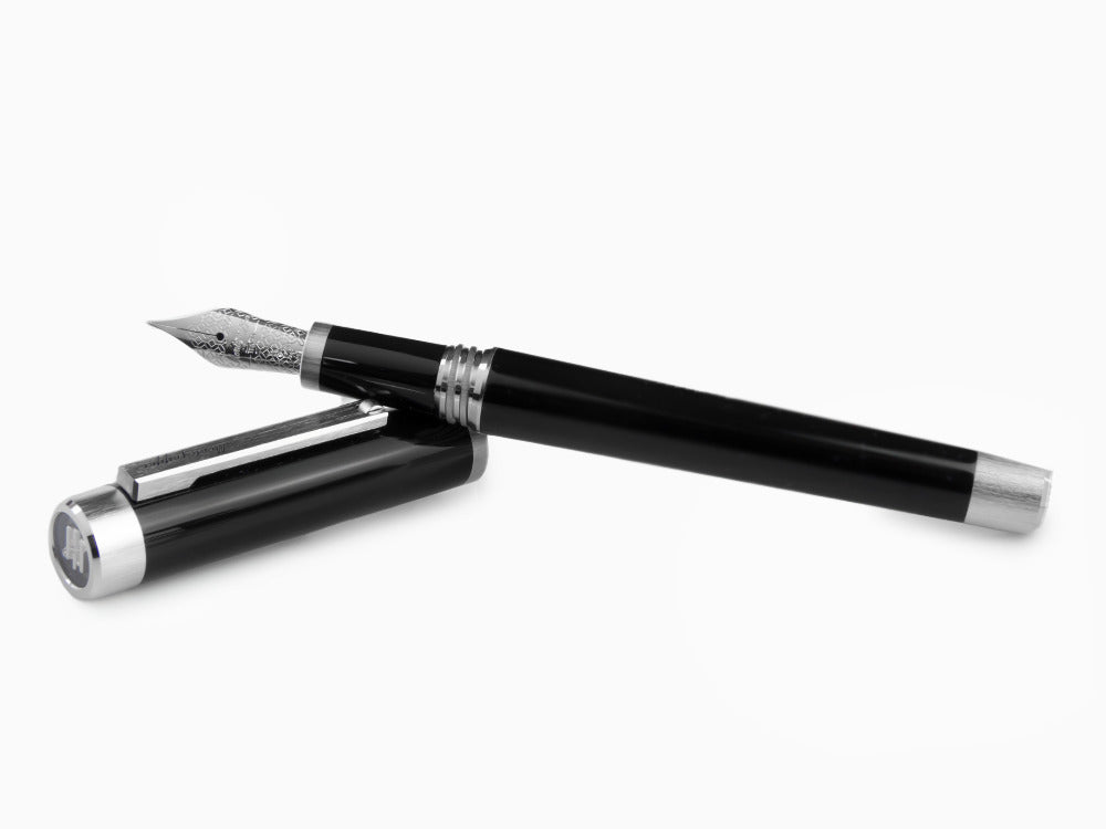 Montegrappa Zero Füllfederhalter, Edelharz, Palladium IP, ISZEI-IP