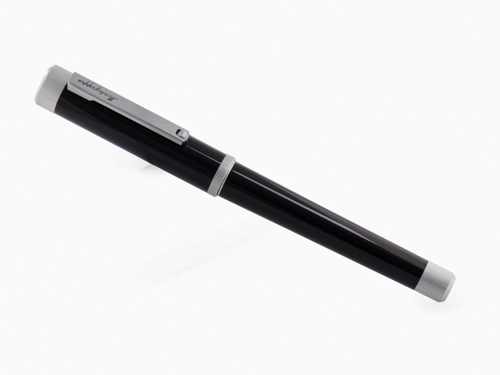 Montegrappa Zero Füllfederhalter, Schwarzes, 14k Gold Flex, ISZEI-XP