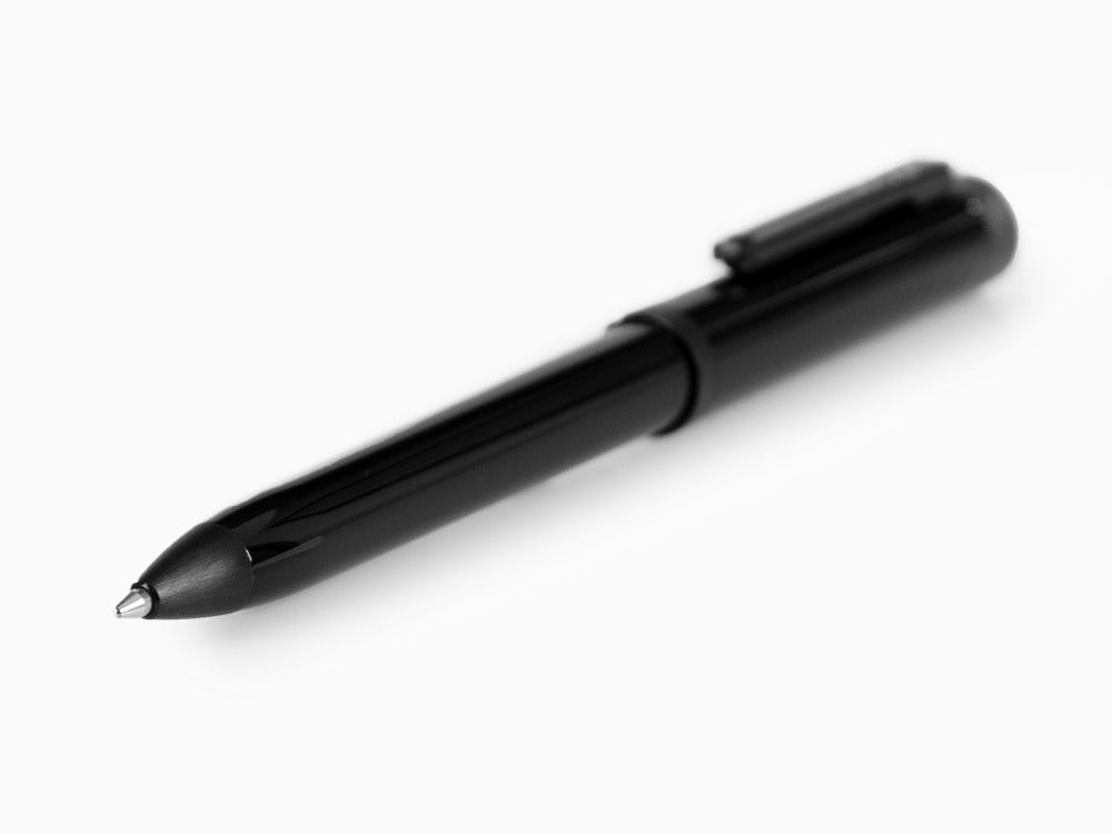 Montegrappa Zero Kugelschreiber, Schwarzes Edelharz, Ultra Black, ISZEIBIC