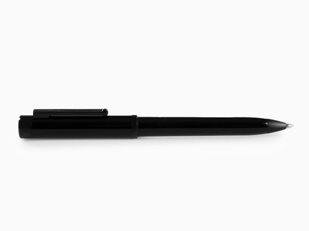 Montegrappa Zero Kugelschreiber, Schwarzes Edelharz, Ultra Black, ISZEIBIC