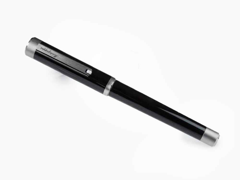 Montegrappa Zero Roller, Schwarzes Edelharz, Ultra Black, ISZEIRIC