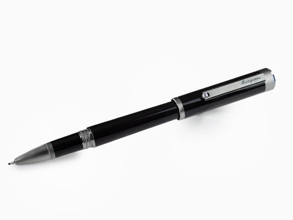 Montegrappa Zero Roller, Schwarzes Edelharz, Ultra Black, ISZEIRIC