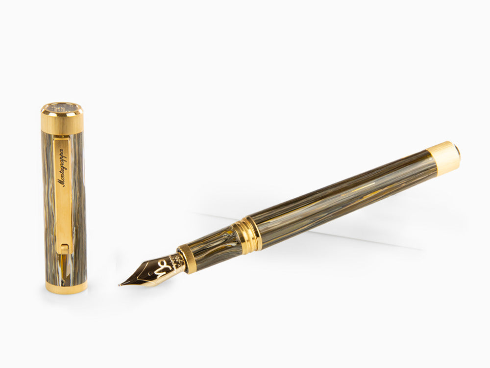 Montegrappa Zero Zodiac Capricorn Füllfederhalter, 14K, LE, ISZEZ-4Y-M3