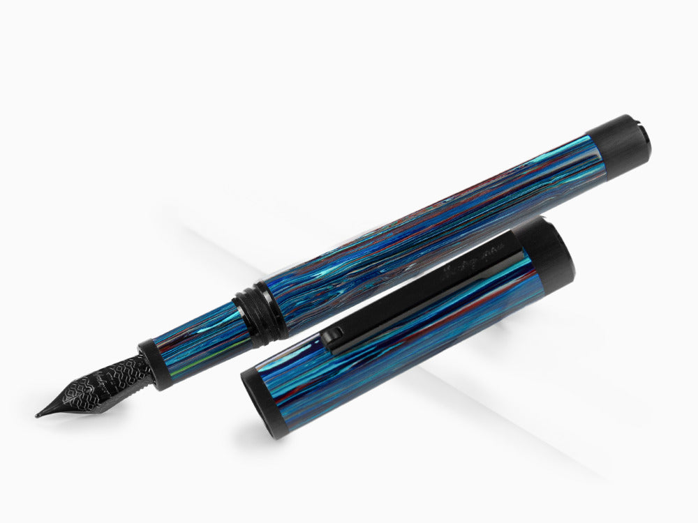Montegrappa Zero Zodiac Libra Füllfederhalter, Stahl, ISZEZ-IC-B8