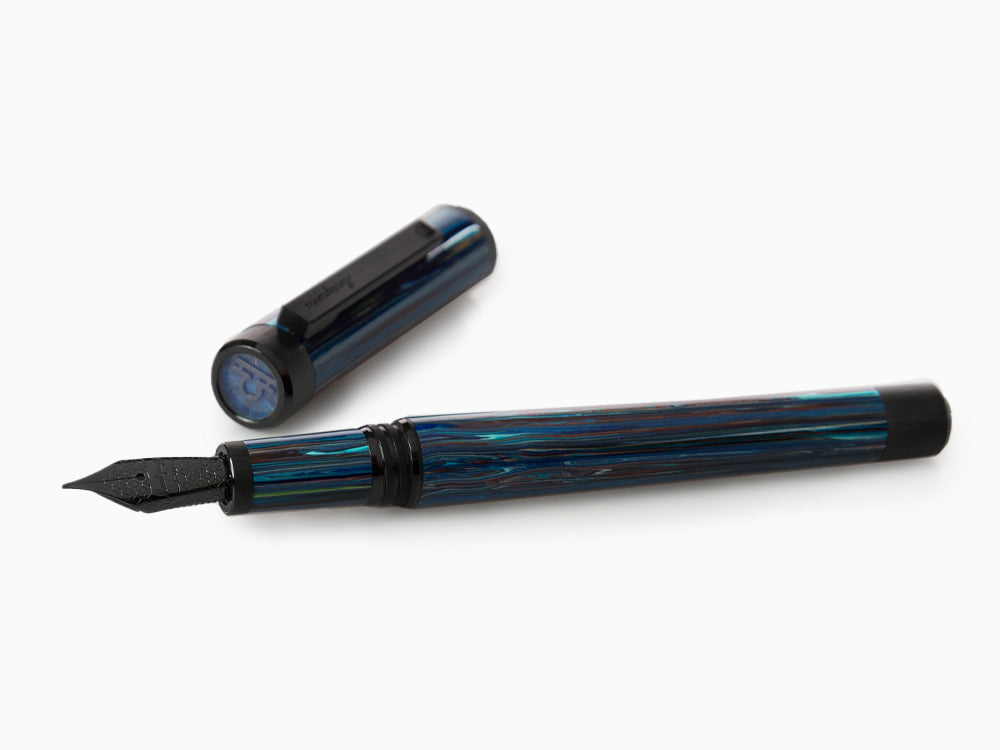 Montegrappa Zero Zodiac Libra Füllfederhalter, Stahl, ISZEZ-IC-B8