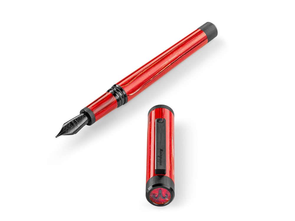 Montegrappa Zero Zodiac Aries Füllfederhalter, Stahl, ISZEZ-IC-R3
