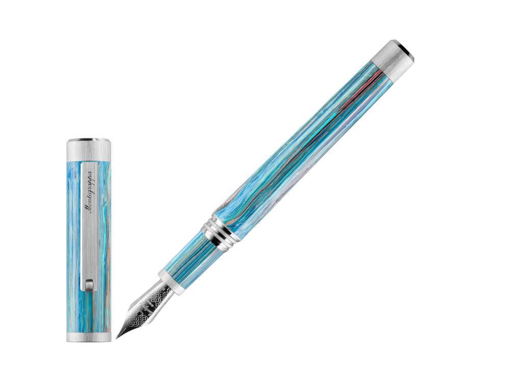 Montegrappa Zero Zodiac Taurus Füllfederhalter, Blau, ISZEZ-IP-A1