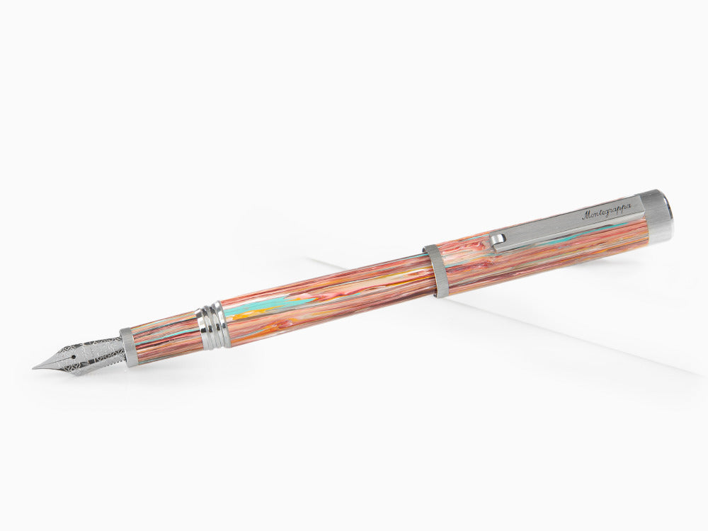 Montegrappa Zero Zodiac Pisces Füllfederhalter, Edelstahl, ISZEZ-IP-S2