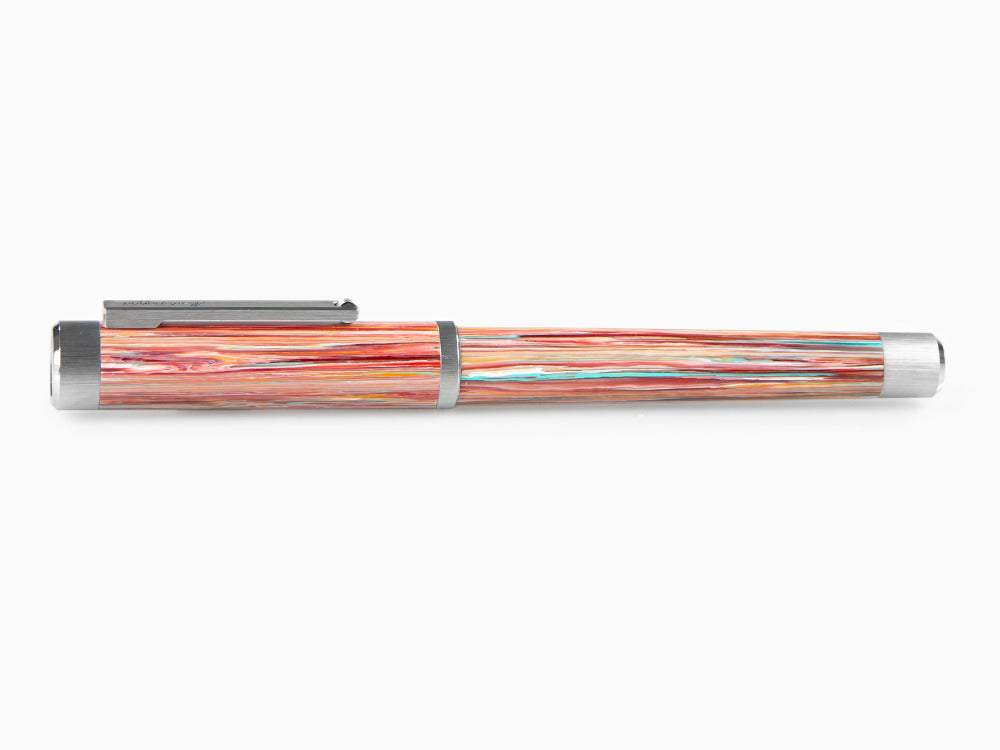 Montegrappa Zero Zodiac Pisces Füllfederhalter, Edelstahl, ISZEZ-IP-S2