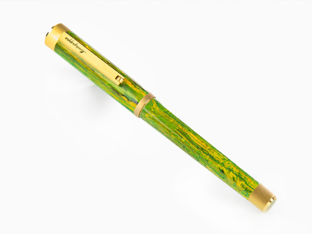Montegrappa Zero Zodiac Gemini Füllfederhalter, Edelstahl, ISZEZ-IY-G7