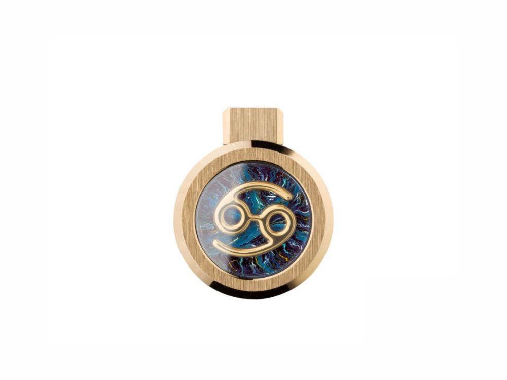 Montegrappa Zero Zodiac Cancer Füllfederhalter, Edelstahl, ISZEZ-IY-G9