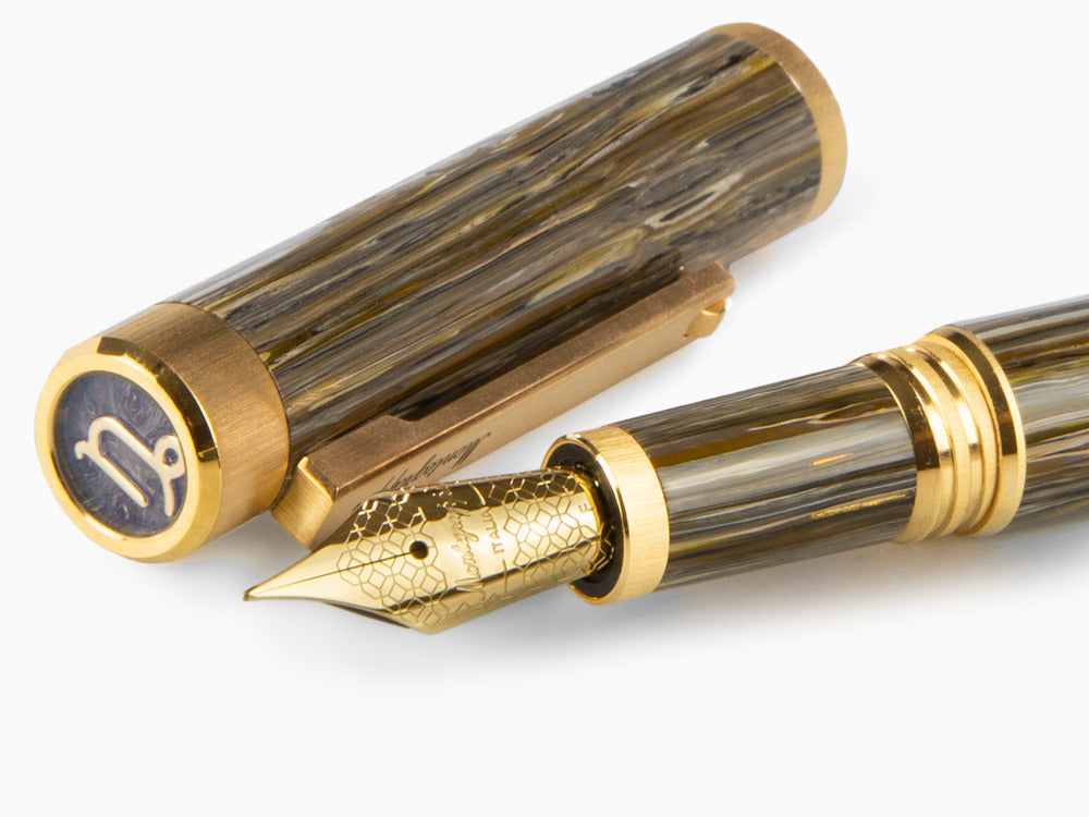 Montegrappa Zero Zodiac Capricorn Füllfeder Edelstahl, ISZEZ-IY-M3