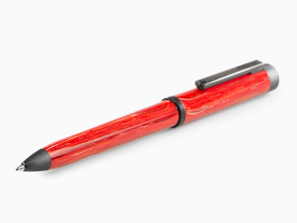 Montegrappa Zero Zodiac Aries Kugelschreiber, Rot, Edelstahl PVD, ISZEZBIC-R3