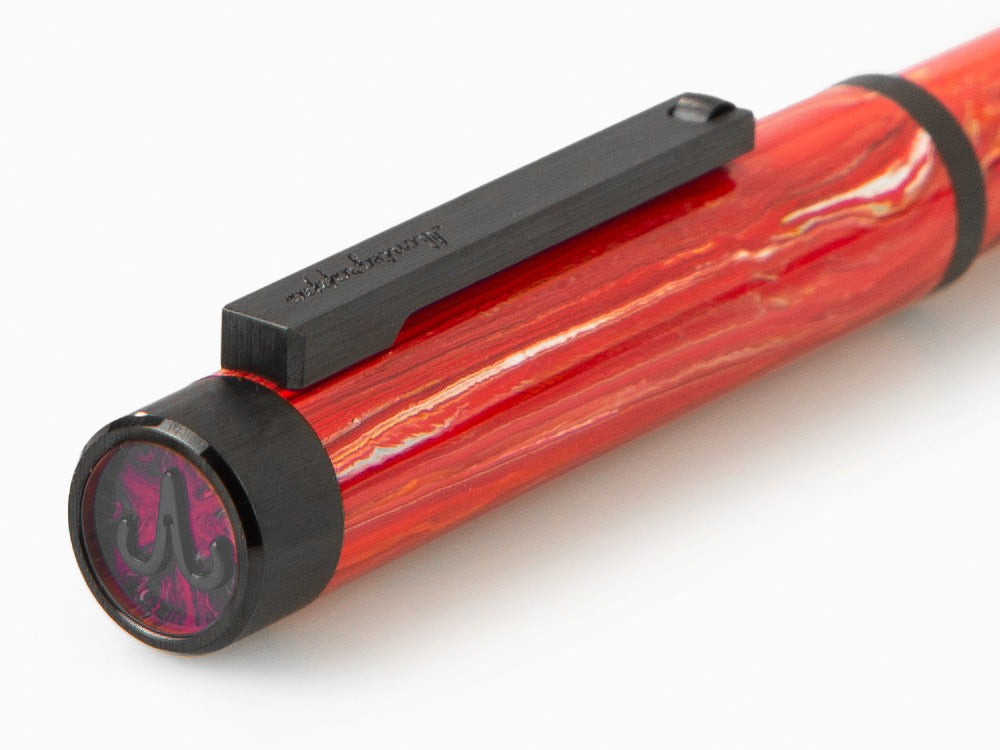 Montegrappa Zero Zodiac Aries Kugelschreiber, Rot, Edelstahl PVD, ISZEZBIC-R3