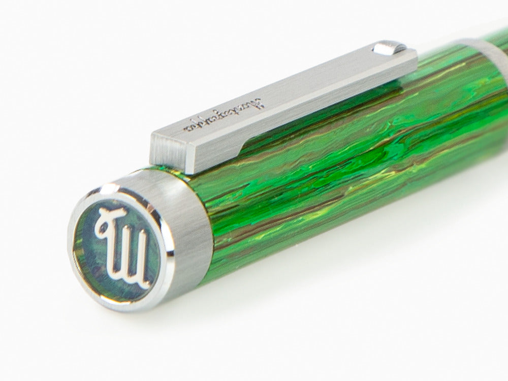 Montegrappa Zero Zodiac Virgo Kugelschreiber, Grün, Edelstahl, ISZEZBIP-G8