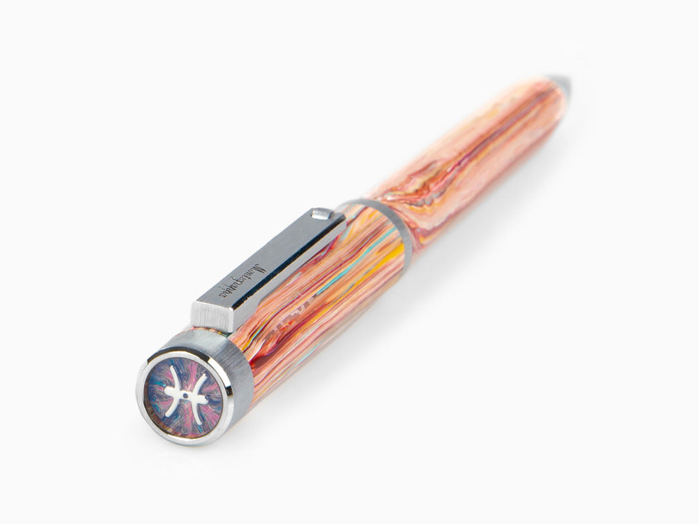 Montegrappa Zero Zodiac Pisces Kugelschreiber, Rose, Edelstahl, ISZEZBIP-S2