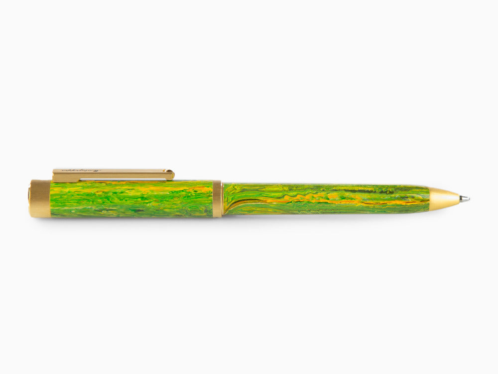 Montegrappa Zero Zodiac Gemini Kugelschreiber, Grün, Vergoldet, ISZEZBIY-G7