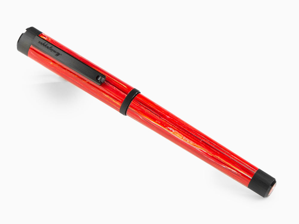 Montegrappa Zero Zodiac Aries Roller, Rot, Edelstahl mit PVD, ISZEZRIC-R3