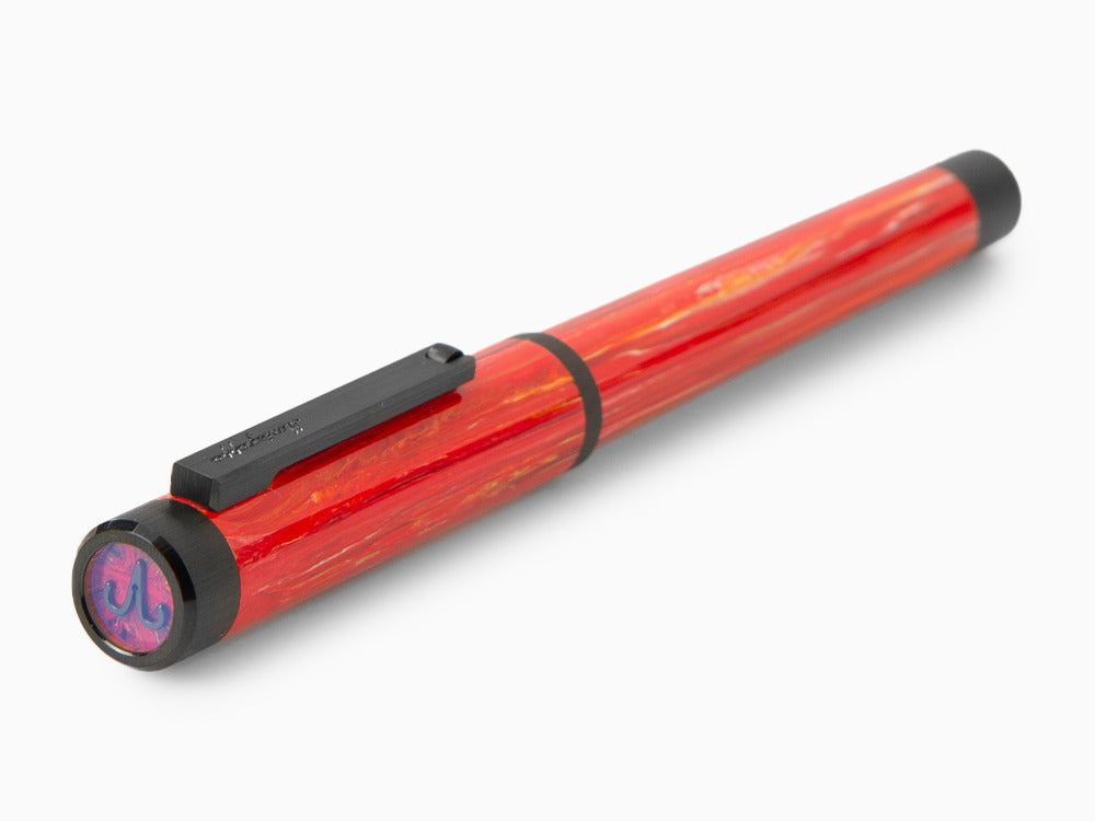 Montegrappa Zero Zodiac Aries Roller, Rot, Edelstahl mit PVD, ISZEZRIC-R3