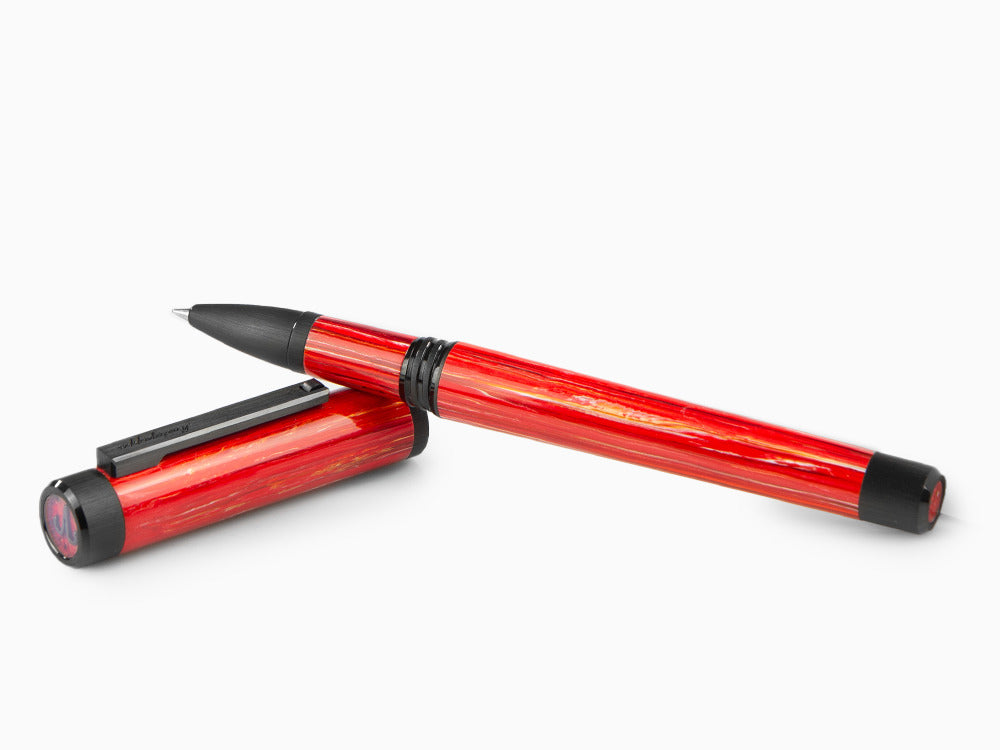 Montegrappa Zero Zodiac Aries Roller, Rot, Edelstahl mit PVD, ISZEZRIC-R3
