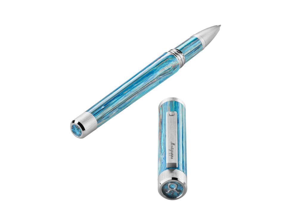 Montegrappa Zero Zodiac Taurus Roller, Montegrappite, Blau, ISZEZRIP-A1