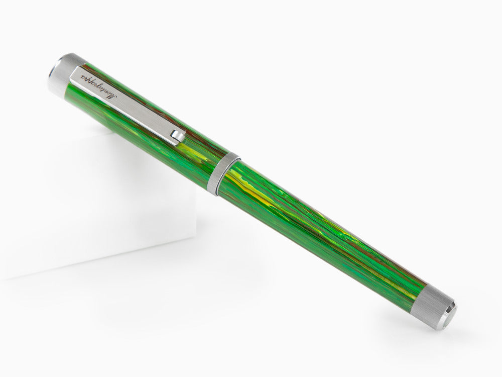 Montegrappa Zero Zodiac Virgo Roller, Montegrappite, Grün, Edelstahl ISZEZRIP-G8