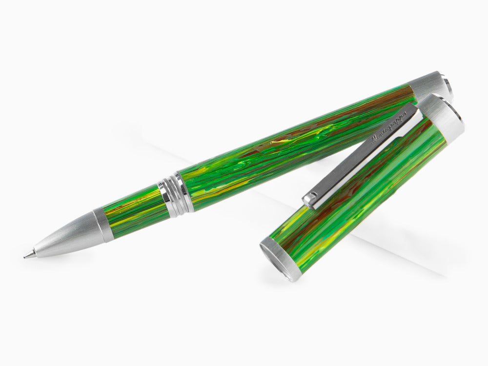 Montegrappa Zero Zodiac Virgo Roller, Montegrappite, Grün, Edelstahl ISZEZRIP-G8
