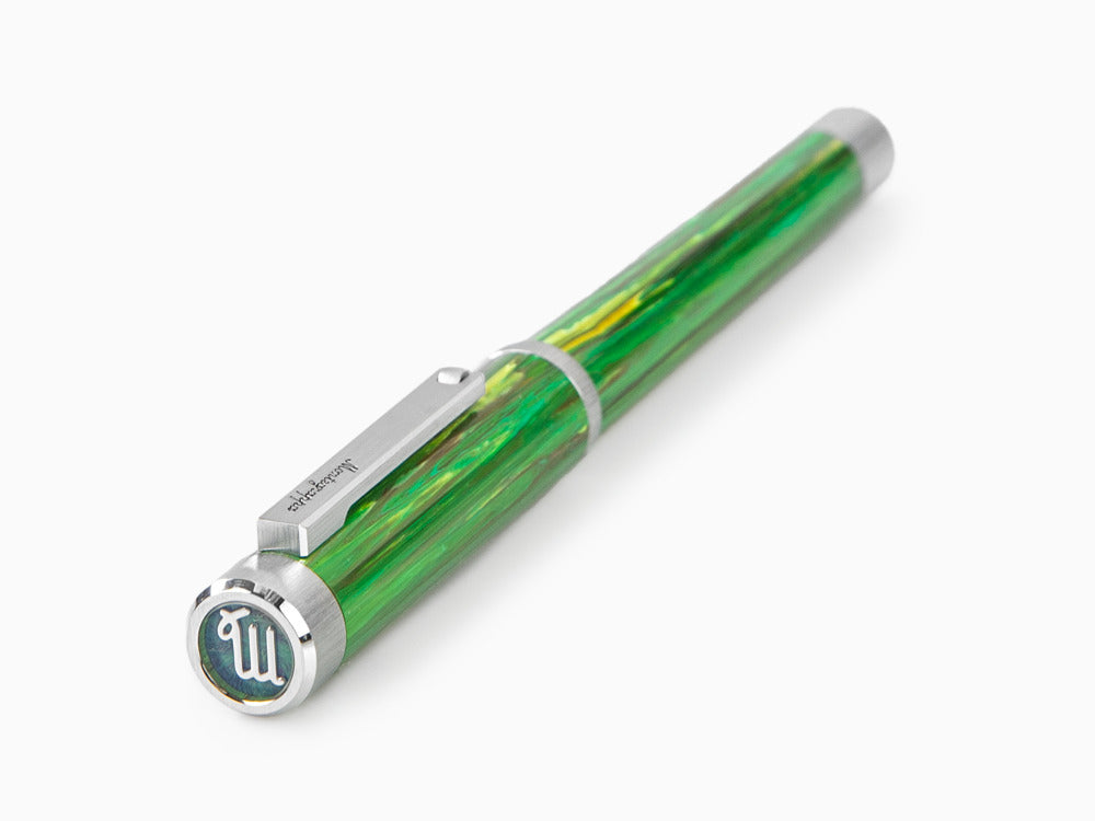 Montegrappa Zero Zodiac Virgo Roller, Montegrappite, Grün, Edelstahl ISZEZRIP-G8