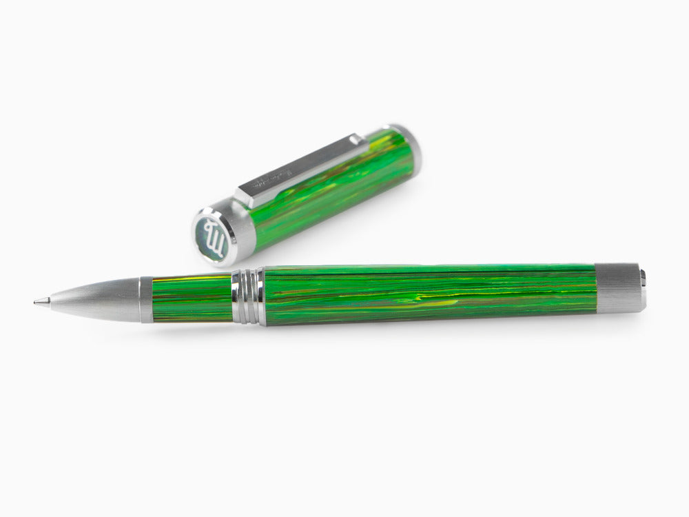 Montegrappa Zero Zodiac Virgo Roller, Montegrappite, Grün, Edelstahl ISZEZRIP-G8