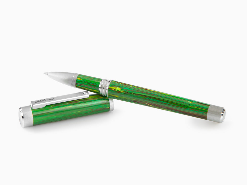 Montegrappa Zero Zodiac Virgo Roller, Montegrappite, Grün, Edelstahl ISZEZRIP-G8