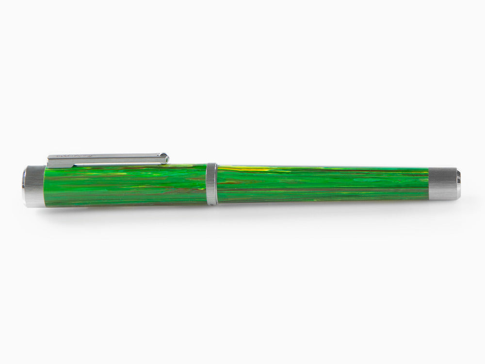 Montegrappa Zero Zodiac Virgo Roller, Montegrappite, Grün, Edelstahl ISZEZRIP-G8