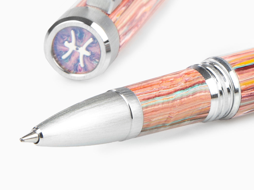 Montegrappa Zero Zodiac Pisces Roller, Rose, Edelstahl, ISZEZRIP-S2