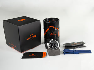 Montjuic Elegance Quartz Uhr, Edelstahl 316L , Schwarz, 43 mm, MJ1.0103.S