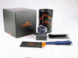 Montjuic Elegance Quartz Uhr, Edelstahl 316L , Schwarz, 43 mm, MJ1.0204.S