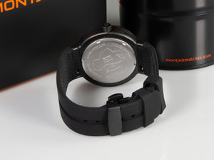 Montjuic Elegance Quartz Uhr, Edelstahl 316L , Schwarz, 43 mm, MJ1.0507.B