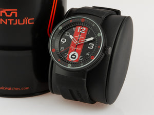 Montjuic Sport Quartz Uhr, Edelstahl 316L , Schwarz, 43 mm, MJ1.0602.B
