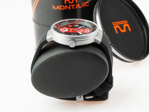 Montjuic Sport Quartz Uhr, Edelstahl 316L , Schwarz, 43 mm, MJ1.0602.S