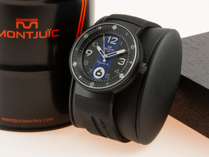 Montjuic Sport Quartz Uhr, Edelstahl 316L , Schwarz, 43 mm, MJ1.0703.B
